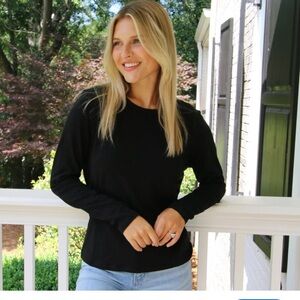 Erin Gray Classic Black Long Sleeve Women's Top